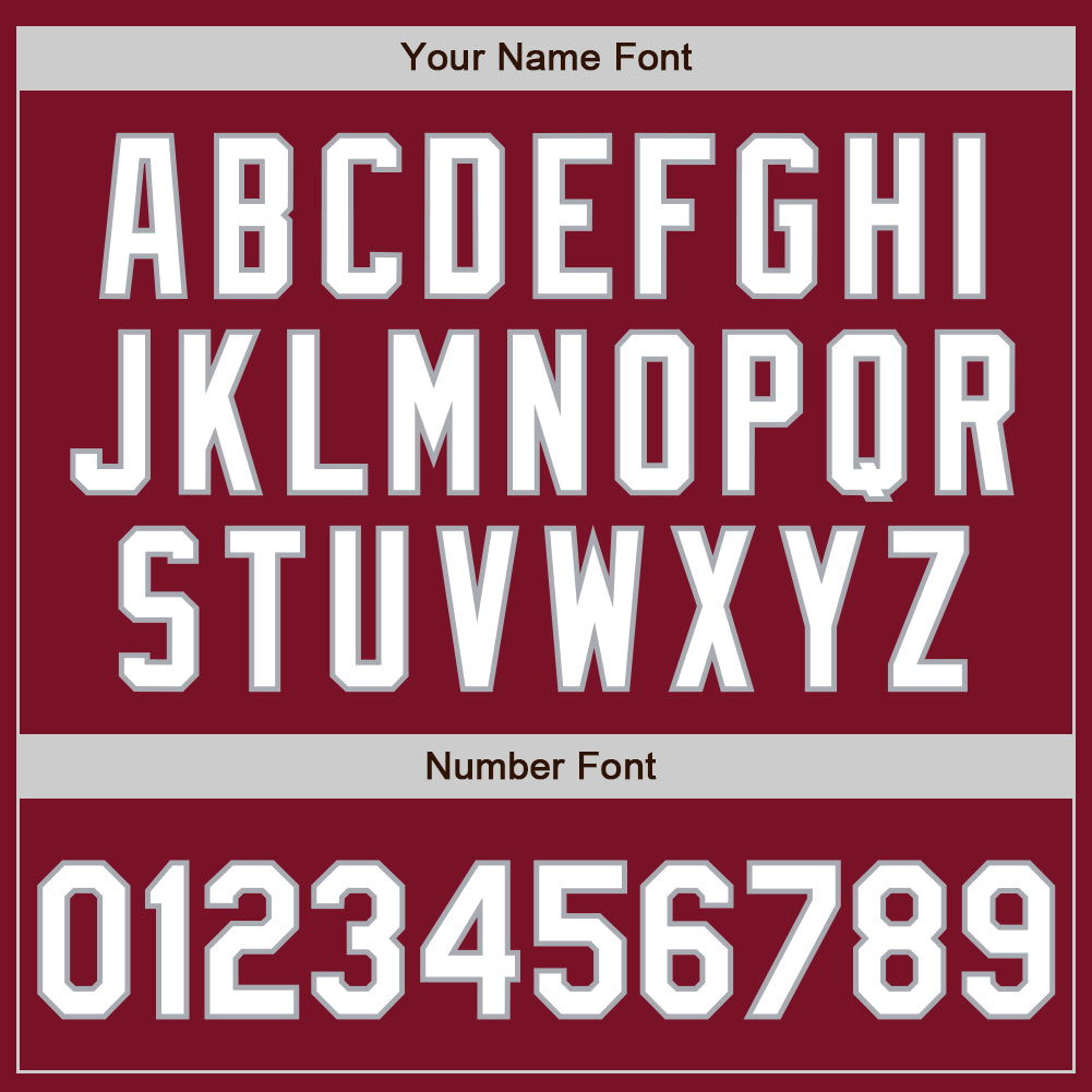 Custom Crimson White-Gray Gradient Classic Vertical Stripe Authentic Baseball Jersey baseball jersey product view 5