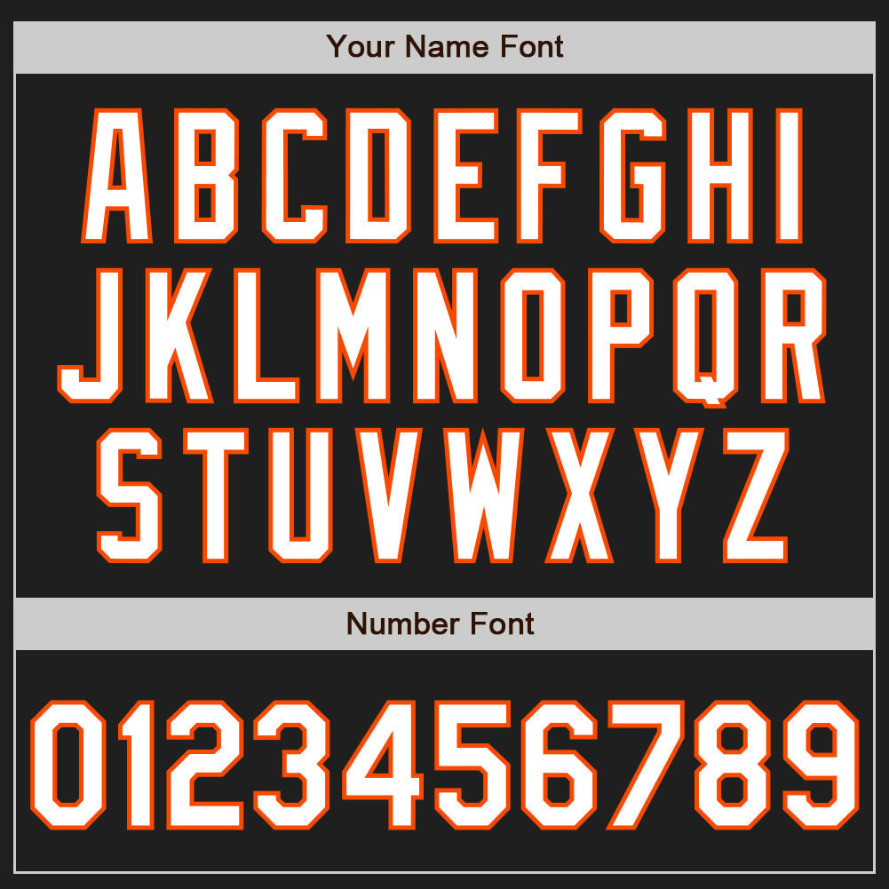 Custom Black White-Orange Classic Vertical Stripe Fluid Liquid Texture Authentic Baseball Jersey baseball jersey product view 5