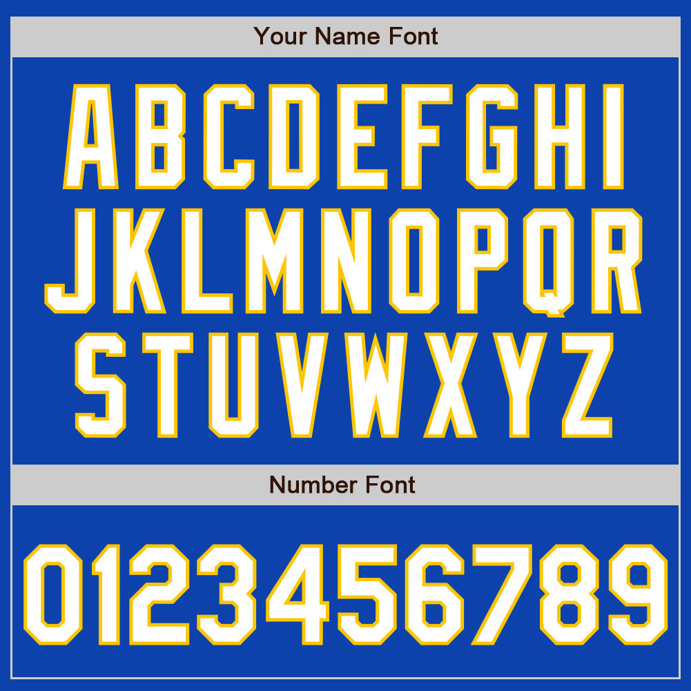 Custom Thunder Blue White-Yellow Classic Vertical Stripe Fluid Liquid Texture Authentic Baseball Jersey baseball jersey product view 5