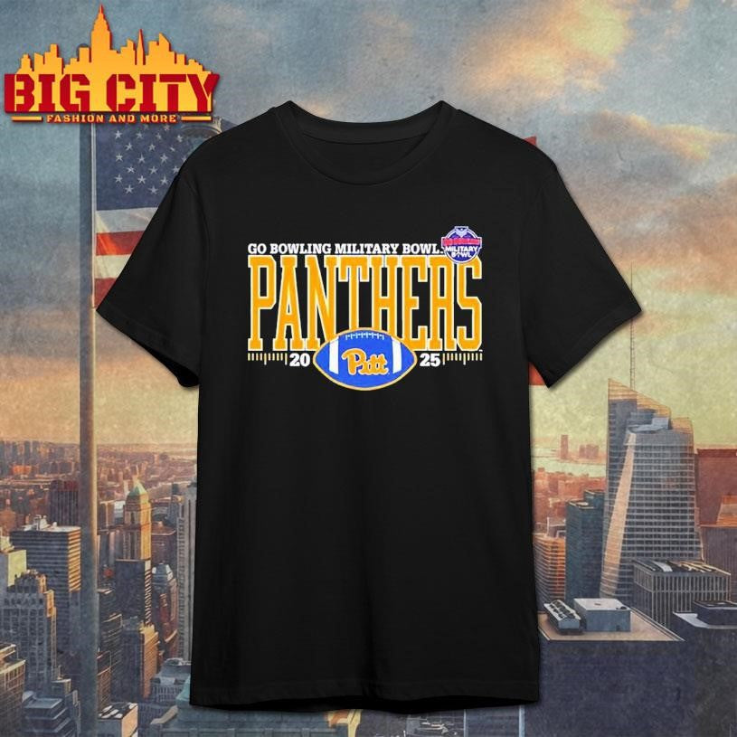 Pitt Panthers 2025 Go Bowling Military Bowl Football Shirt Unisex T-shirt, Sweatshirt, Hoodie, Long Sleeve Tee - T-Shirt, Sweatshirt, Hoodie