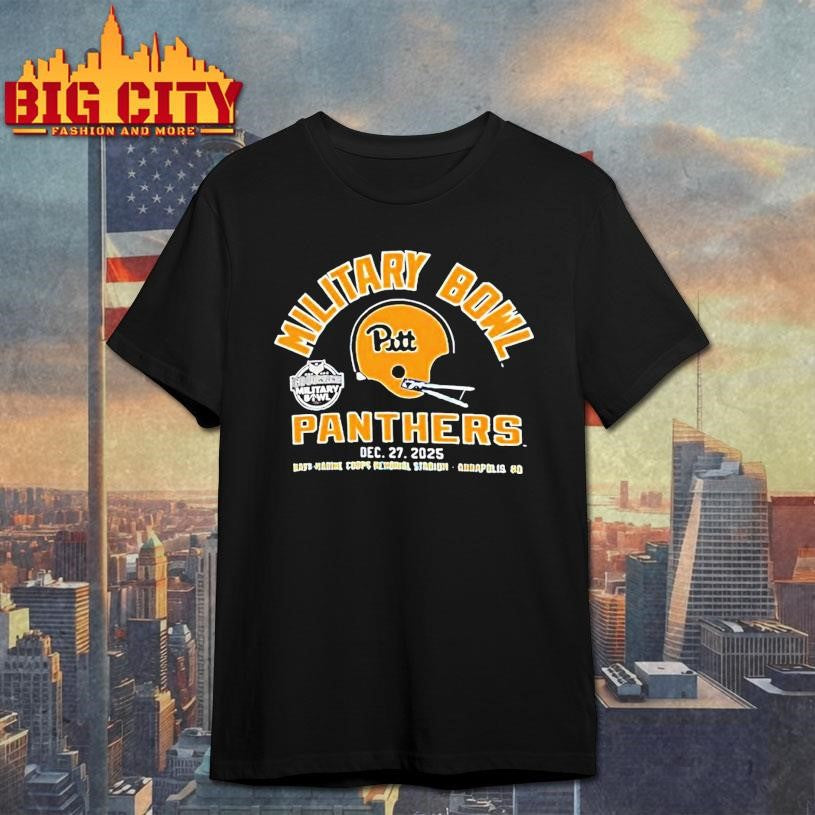 Pittsburgh Panthers 2025 Military Bowl Helmet Shirt Unisex T-shirt, Sweatshirt, Hoodie, Long Sleeve Tee - T-Shirt, Sweatshirt, Hoodie