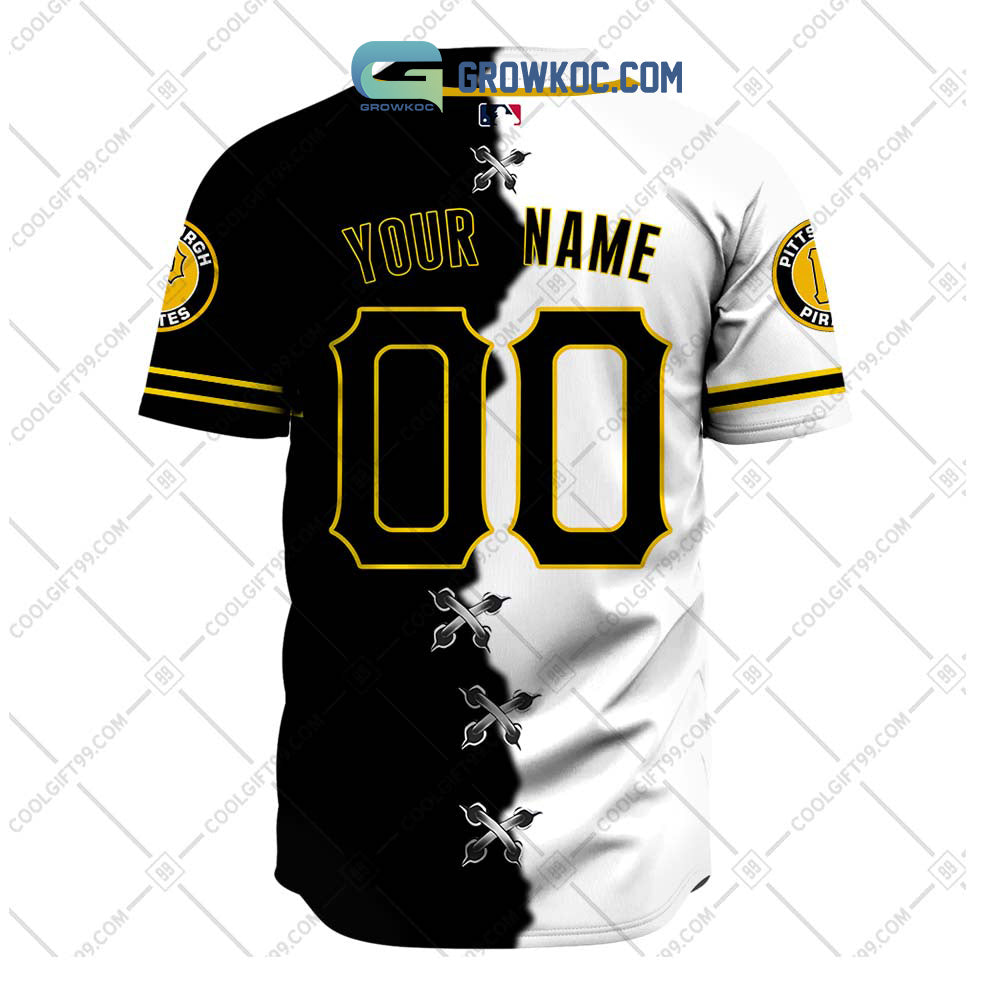Pittsburgh Pirates MLB Personalized Mix Baseball Jersey baseball jersey product view 3