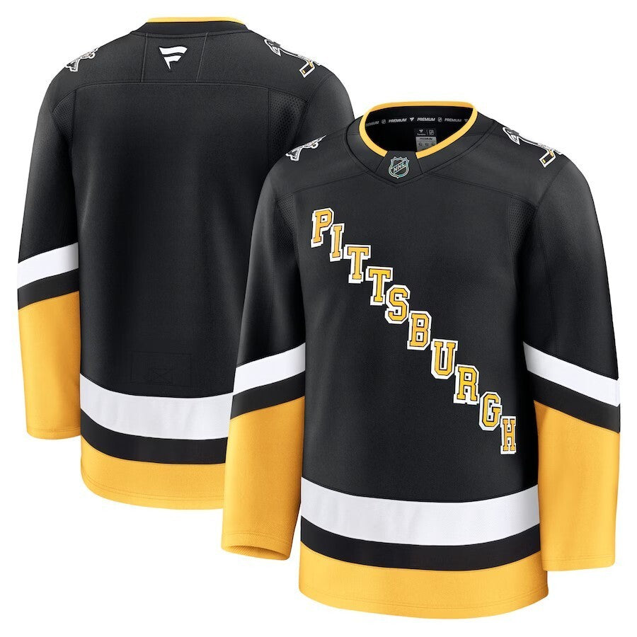 Pittsburgh Penguins Fanatics Alternate Premium Jersey - Black Hockey Jersey hockey jersey product view 1