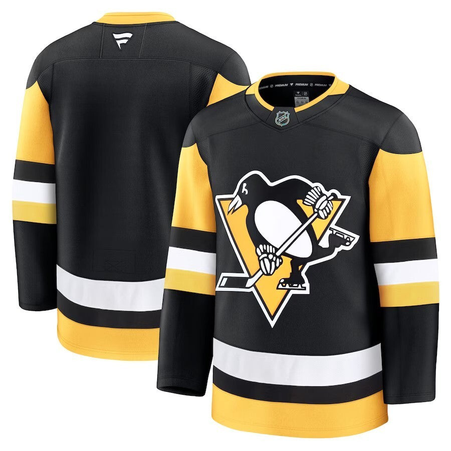 Pittsburgh Penguins Fanatics Home Premium Jersey - Black Hockey Jersey hockey jersey product view 1