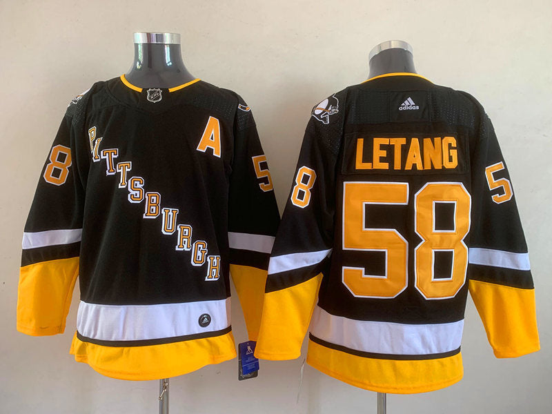 Pittsburgh Penguins #58 Kris Letang Style 3 Hockey Jersey hockey jersey product view 1