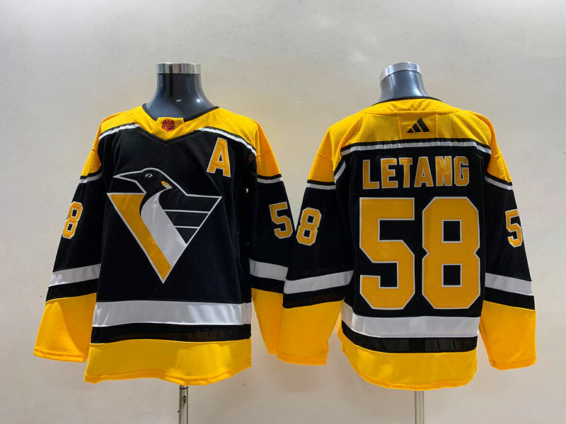 Pittsburgh Penguins #58 Kris Letang Style 4 Hockey Jersey hockey jersey product view 1