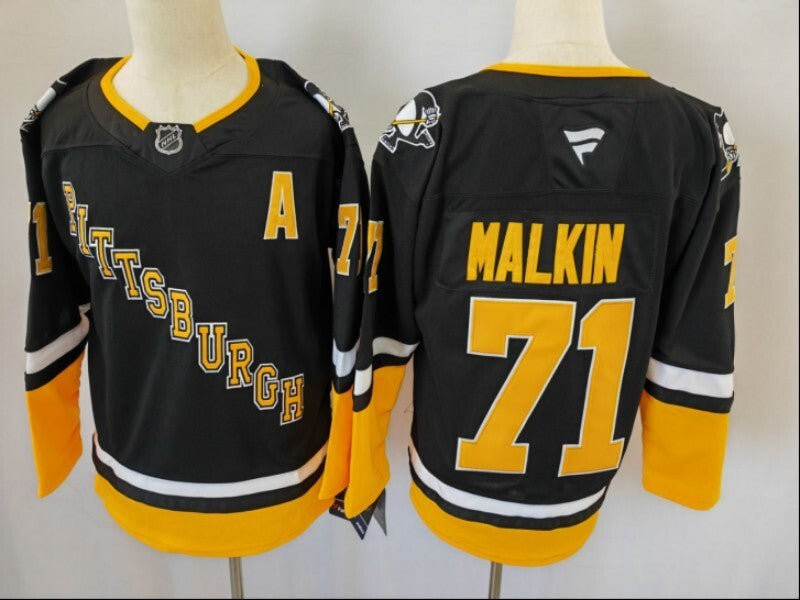 Pittsburgh Penguins #71 Evgeni Malkin Cavaliers Style 1 Hockey Jersey hockey jersey product view 1