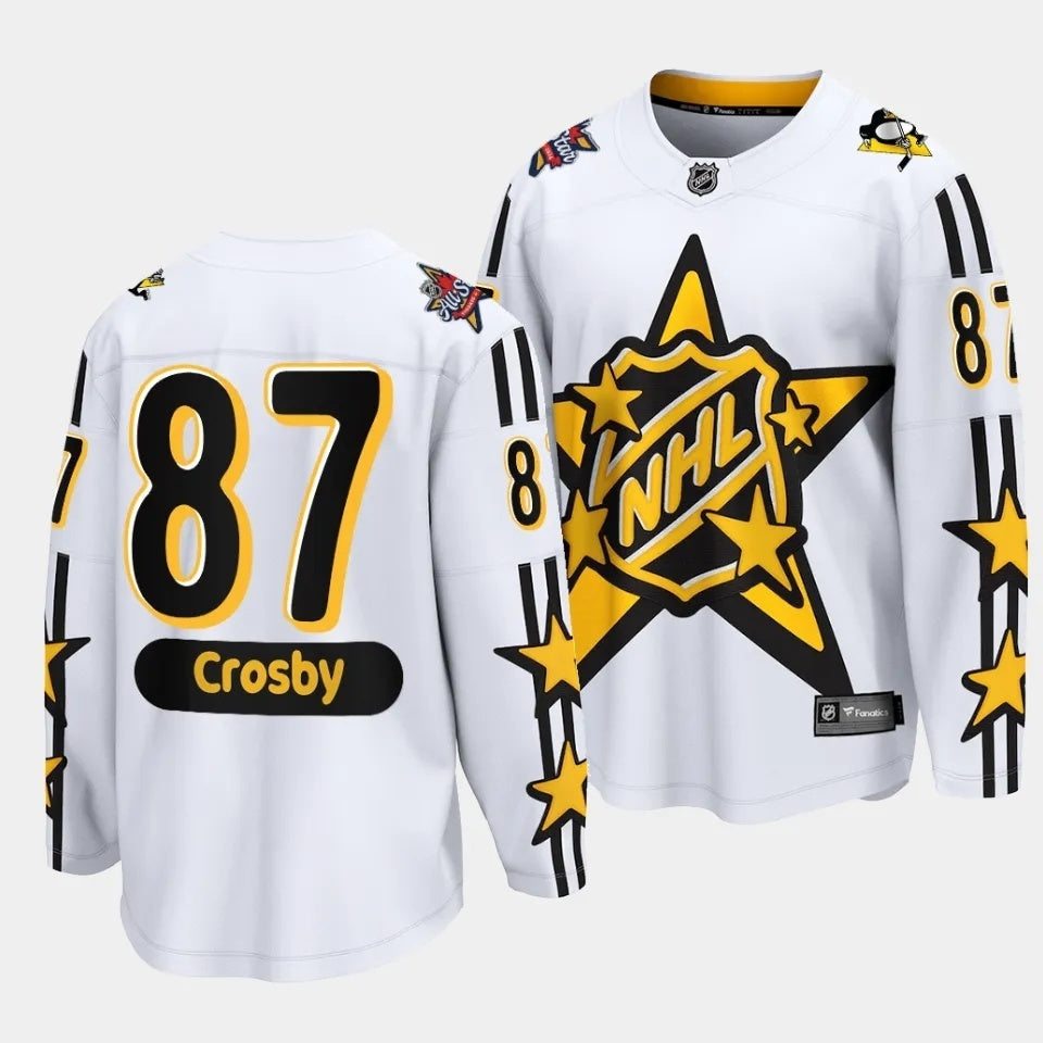 Pittsburgh Penguins #87 Sidney Crosby 2024 NHL All-Star White Jersey Style 2 Hockey Jersey hockey jersey product view 1