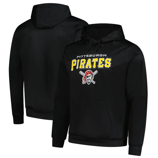 Pittsburgh Pirates Black Dunbrooke Champion Pullover Hoodie Baseball Jersey baseball jersey product view 1