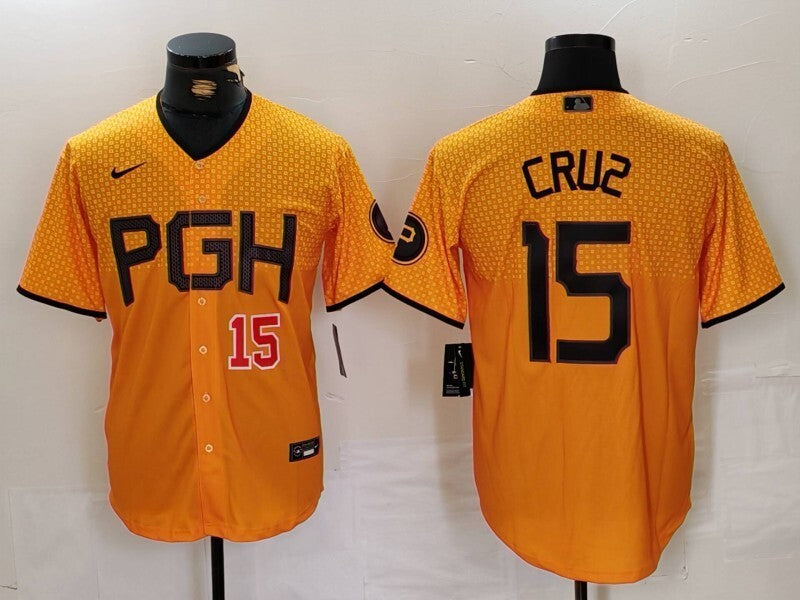Pittsburgh Pirates #15 Oneil Cruz Pirates City Adult Style 2 Baseball Jersey baseball jersey product view 1