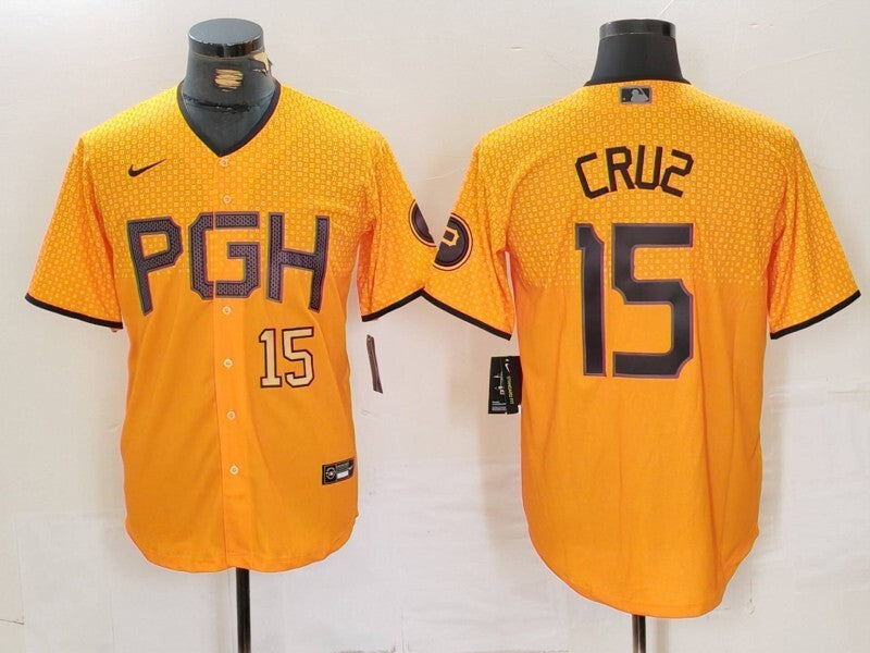 Pittsburgh Pirates #15 Oneil Cruz Pirates City Adult Style 3 Baseball Jersey baseball jersey product view 1