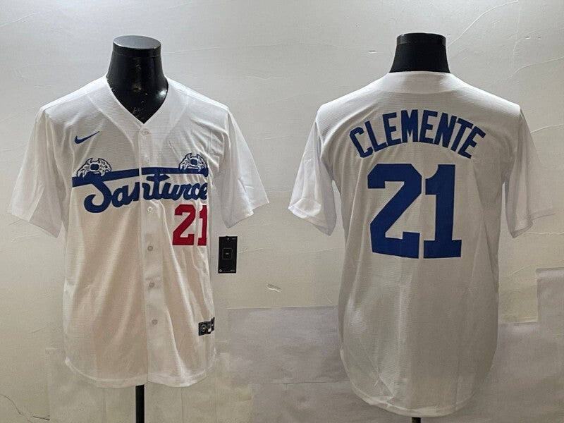 Pittsburgh Pirates #21 Roberto Clemente Pirates Retro Adult Style 2 Baseball Jersey baseball jersey product view 1