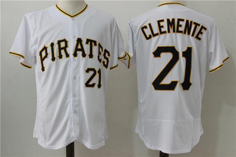 Pittsburgh Pirates #21 Roberto Clemente Style 15 Baseball Jersey baseball jersey product view 1