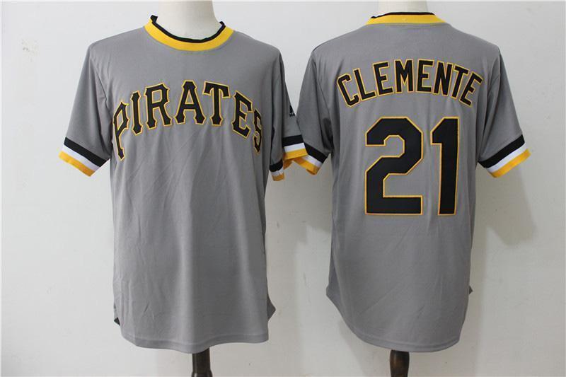 Pittsburgh Pirates #21 Roberto Clemente Style 16 Baseball Jersey baseball jersey product view 1