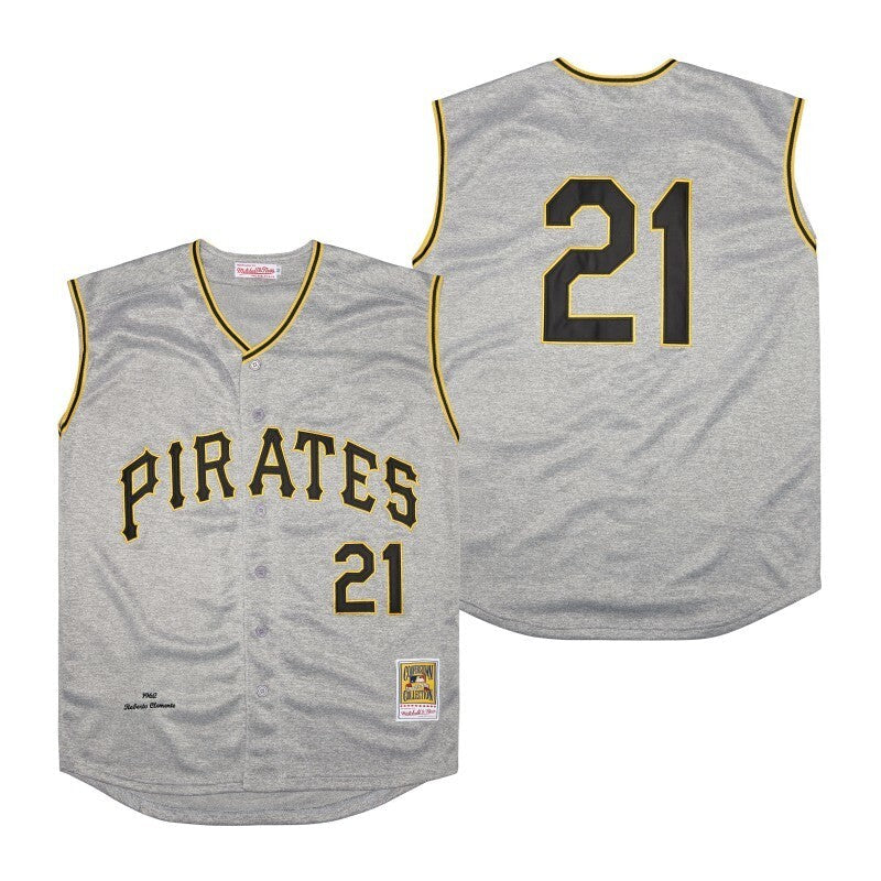 Pittsburgh Pirates #21 Roberto Clemente Style 6 Baseball Jersey baseball jersey product view 1