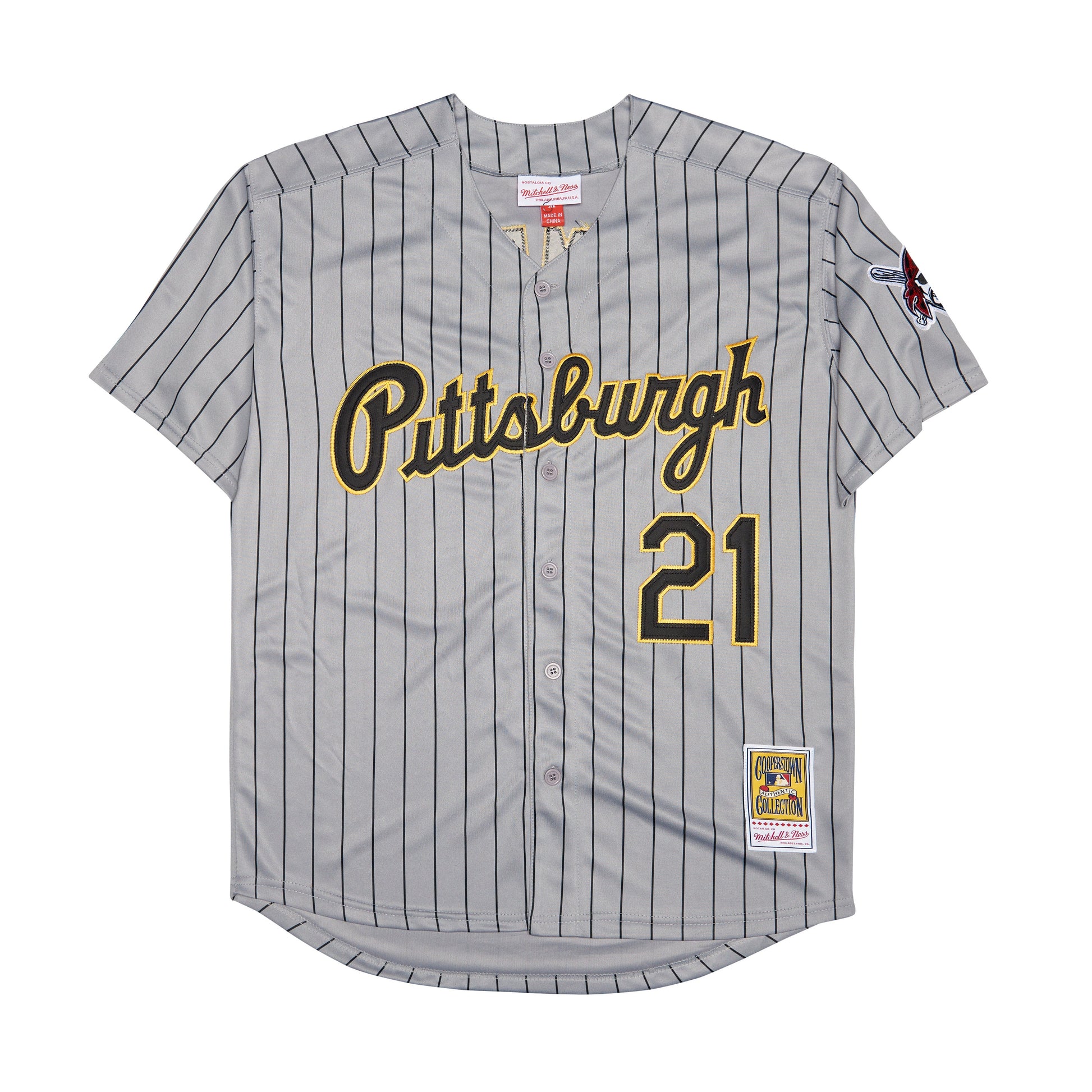 Pittsburgh Pirates #21 Roberto Clemente Style 8 Baseball Jersey baseball jersey product view 1
