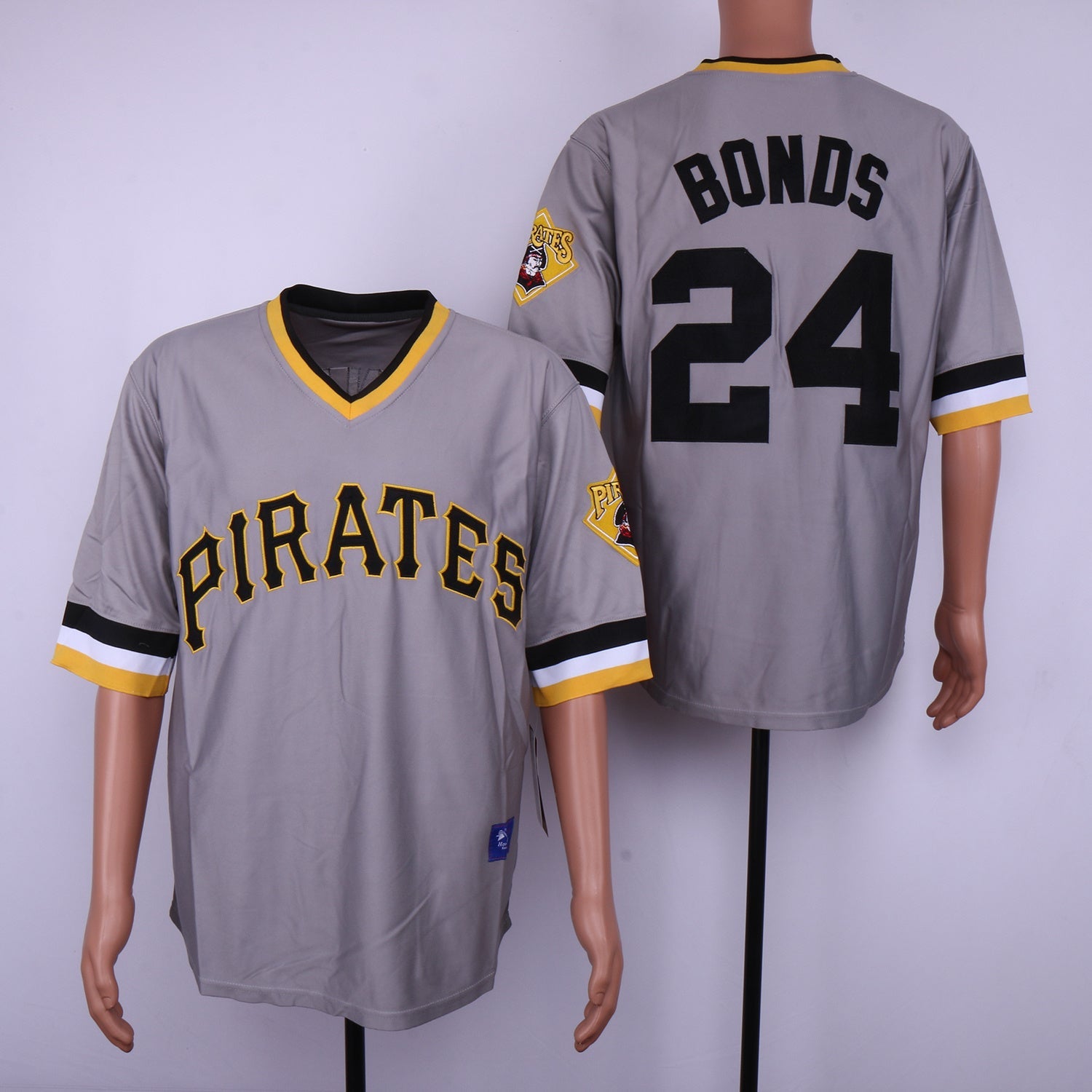 Pittsburgh Pirates #24 Barry Bonds Style 18 Baseball Jersey baseball jersey product view 1
