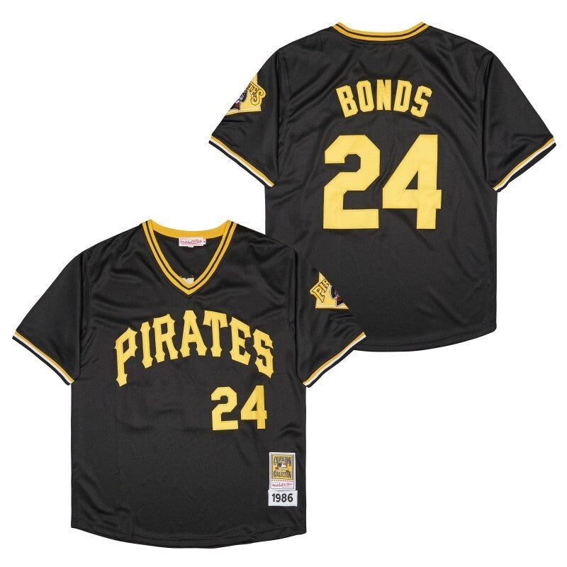 Pittsburgh Pirates #24 Barry Bonds Style 3 Baseball Jersey baseball jersey product view 1
