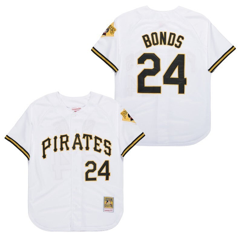 Pittsburgh Pirates #24 Barry Bonds Style 9 Baseball Jersey baseball jersey product view 1