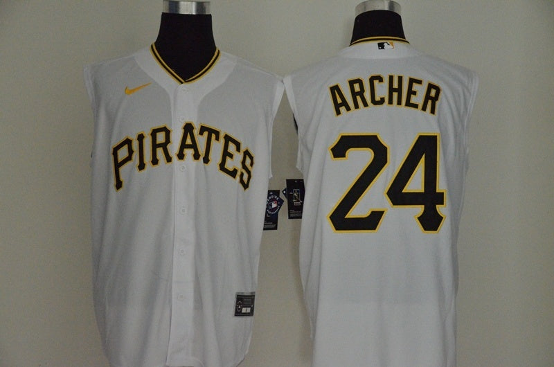 Pittsburgh Pirates #24 Chris Archer Baseball Jersey baseball jersey product view 1