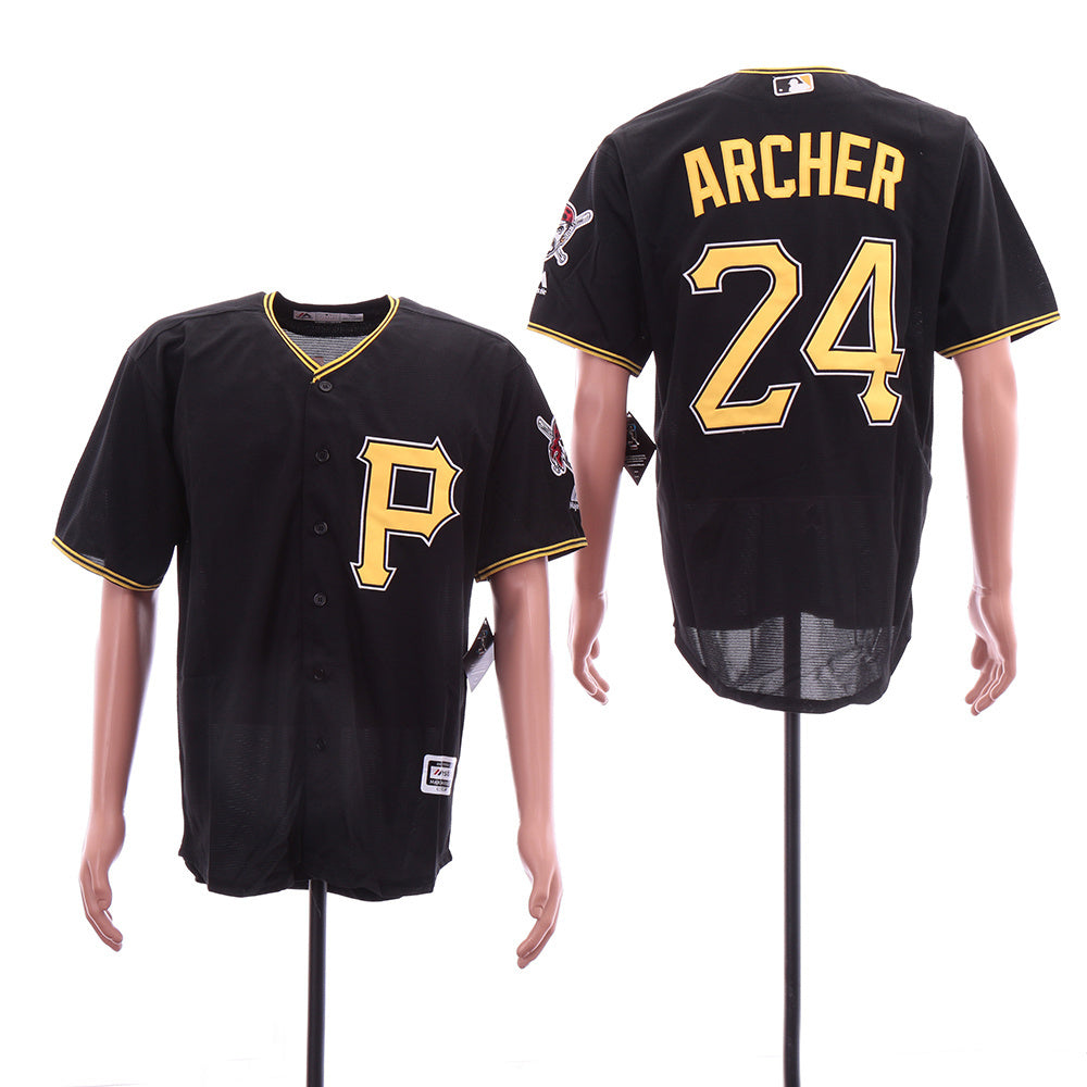 Pittsburgh Pirates #24 Chris Archer Style 1 Baseball Jersey baseball jersey product view 1