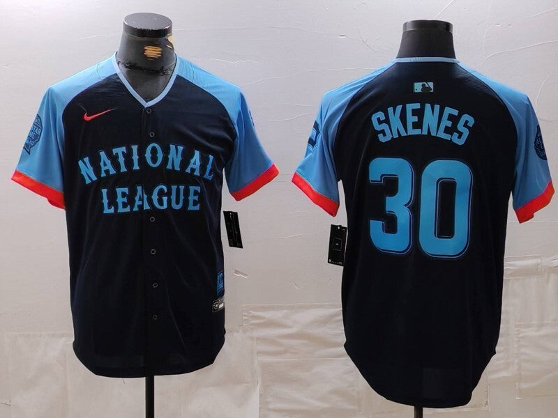 Pittsburgh Pirates #30 Paul Skenes Pirates 24 All-Star Style 6 Baseball Jersey baseball jersey product view 1