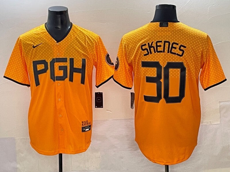 Pittsburgh Pirates #30 Paul Skenes Pirates City Adult Style 1 Baseball Jersey baseball jersey product view 1