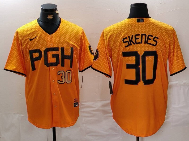 Pittsburgh Pirates #30 Paul Skenes Pirates City Adult Style 3 Baseball Jersey baseball jersey product view 1