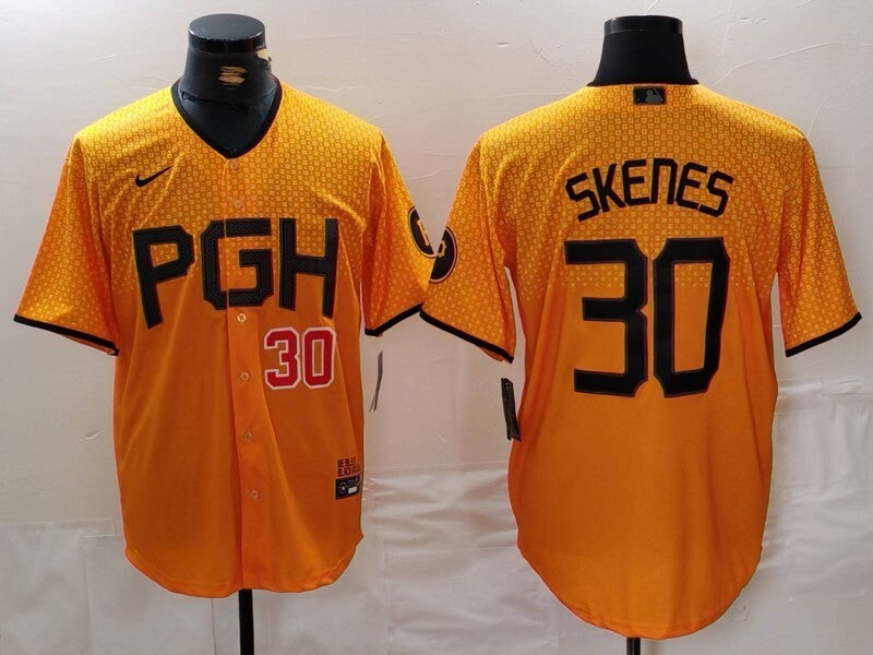 Pittsburgh Pirates #30 Paul Skenes Pirates City Adult Style 4 Baseball Jersey baseball jersey product view 1