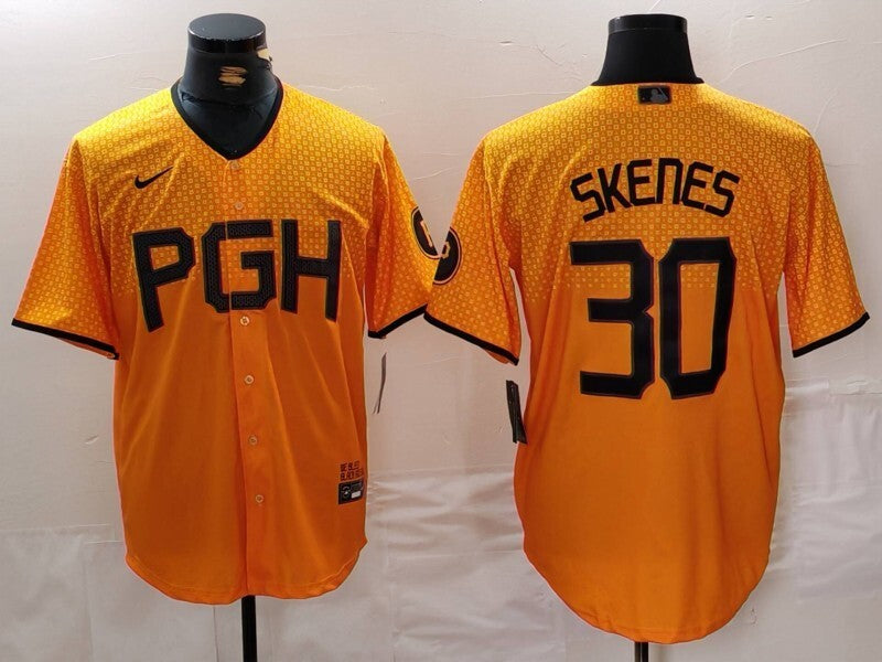 Pittsburgh Pirates #30 Paul Skenes Pirates City Adult Style 5 Baseball Jersey baseball jersey product view 1