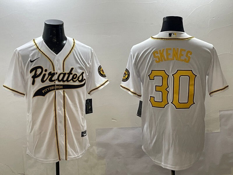 Pittsburgh Pirates #30 Paul Skenes Pirates Collaboration Style 1 Baseball Jersey baseball jersey product view 1