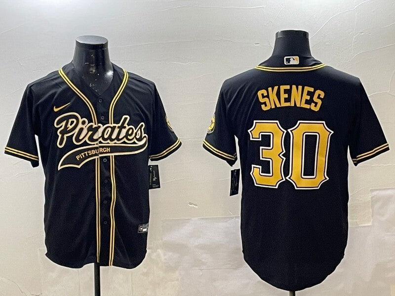 Pittsburgh Pirates #30 Paul Skenes Pirates Collaboration Style 2 Baseball Jersey baseball jersey product view 1