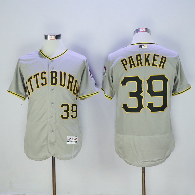 Pittsburgh Pirates #39 Dave Parker Pirates 39 Gray Elite Retro Player Baseball Jersey baseball jersey product view 1
