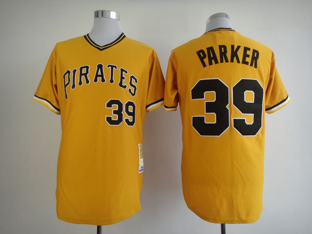 Pittsburgh Pirates #39 Pirates 39 Yellow Retro Style 1 Baseball Jersey baseball jersey product view 1