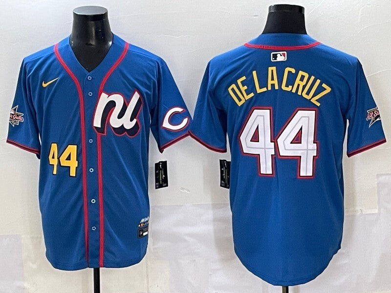 Pittsburgh Pirates #44 Elly De La Cruz Reds 25 All-Star Baseball Jersey baseball jersey product view 1