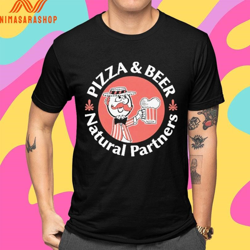 Pizza And Beer Natural Partners - Adult & Kids T-Shirts, Sweatshirts & Hoodies apparel design preview 4