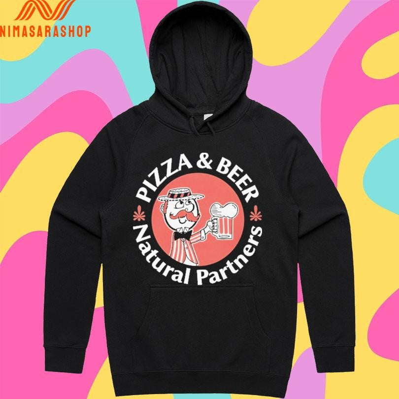 Pizza And Beer Natural Partners - Adult & Kids T-Shirts, Sweatshirts & Hoodies apparel design preview 2