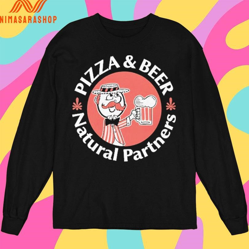 Pizza And Beer Natural Partners - Adult & Kids T-Shirts, Sweatshirts & Hoodies apparel design preview 3