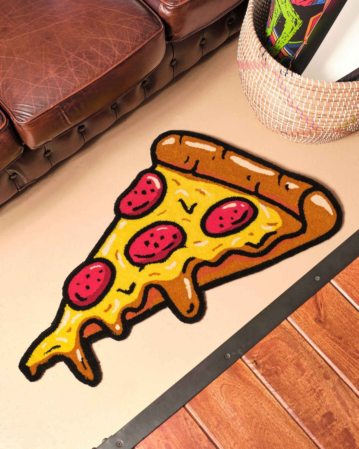 Pizza Slice Rug Unisex T-shirt, Sweatshirt, Hoodie, Long Sleeve Tee - T-Shirt, Sweatshirt, Hoodie