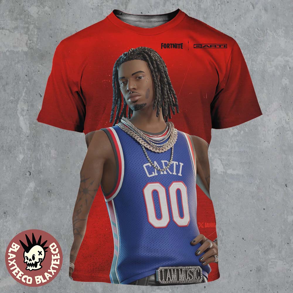 Playboi Carti X Fortnite I Am Music Default Skin All Over Print Shirt Unisex T-shirt, Sweatshirt, Hoodie, Long Sleeve Tee - T-Shirt, Sweatshirt, Hoodie