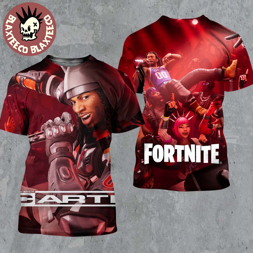 Playboi Carti X Fortnite Whole Lotta Carti Official Key Art All Over Print Shirt Unisex T-shirt, Sweatshirt, Hoodie, Long Sleeve Tee - T-Shirt, Sweatshirt, Hoodie