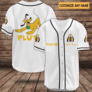 Pluto Baseball Jersey, Pluto Shirt, Pluto Jersey, Sports Jersey, Custom Name Shirts baseball jersey product view 1