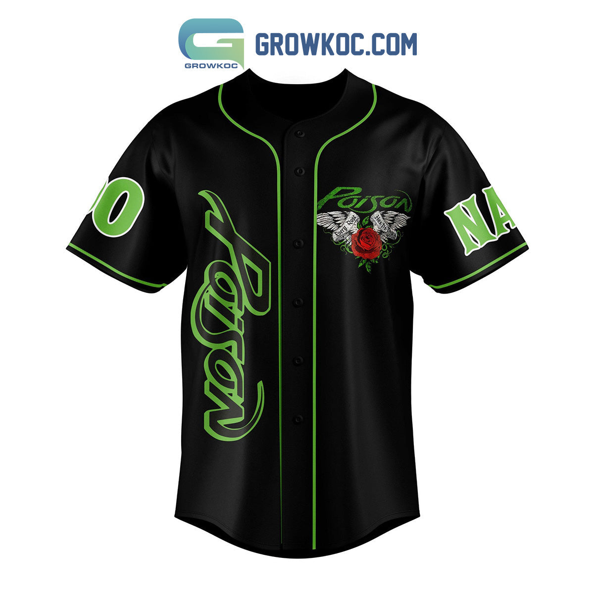 Poison Talk Christmas To Me Personalized Baseball Jersey baseball jersey product view 2