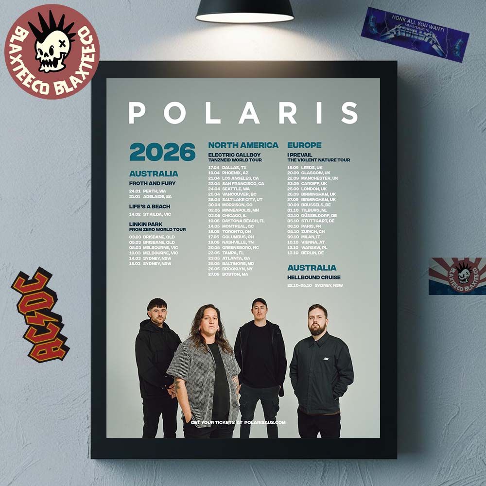 Polaris 2026 World Tour Schedule Dates Home Decor Poster Canvas Unisex T-shirt, Sweatshirt, Hoodie, Long Sleeve Tee - T-Shirt, Sweatshirt, Hoodie
