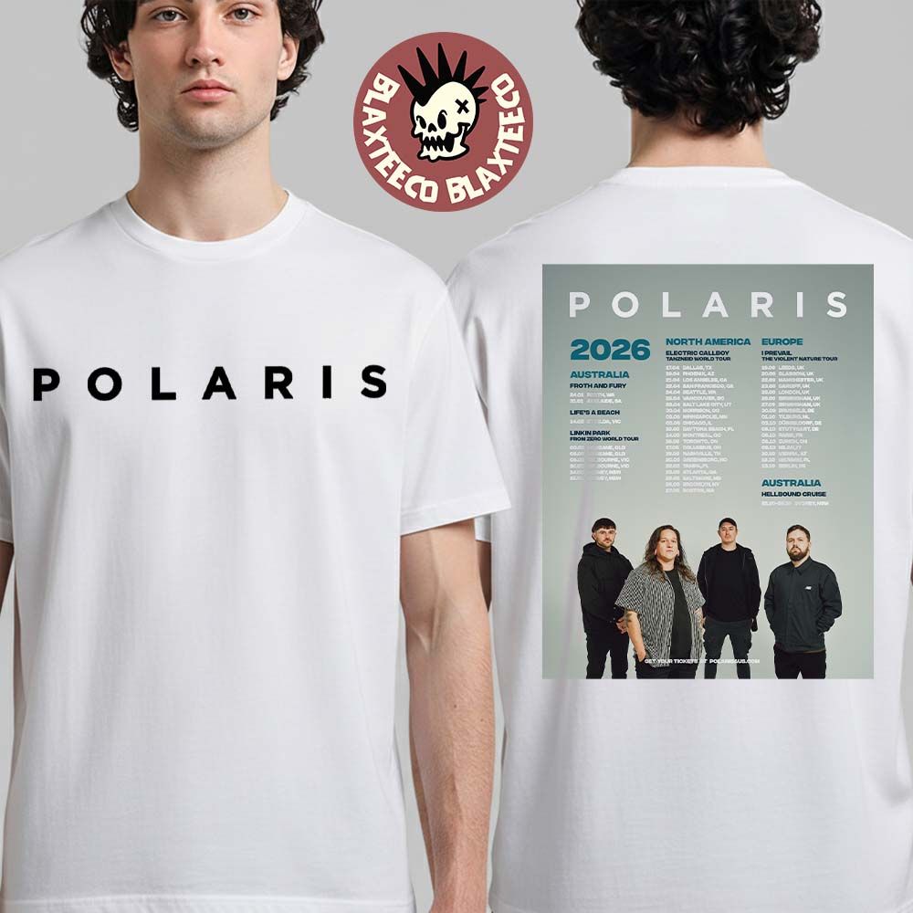 Polaris 2026 World Tour Schedule Dates Two Sided T-Shirt Unisex T-shirt, Sweatshirt, Hoodie, Long Sleeve Tee - T-Shirt, Sweatshirt, Hoodie