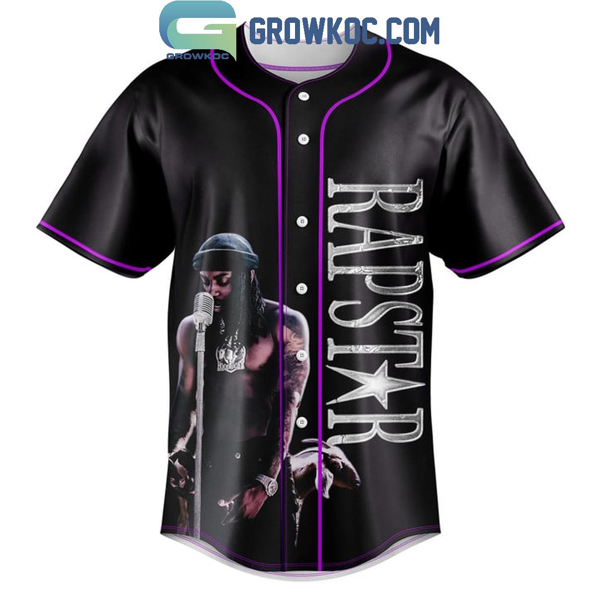 Polo G Hood Poet Rap Star Baseball Jersey baseball jersey product view 2