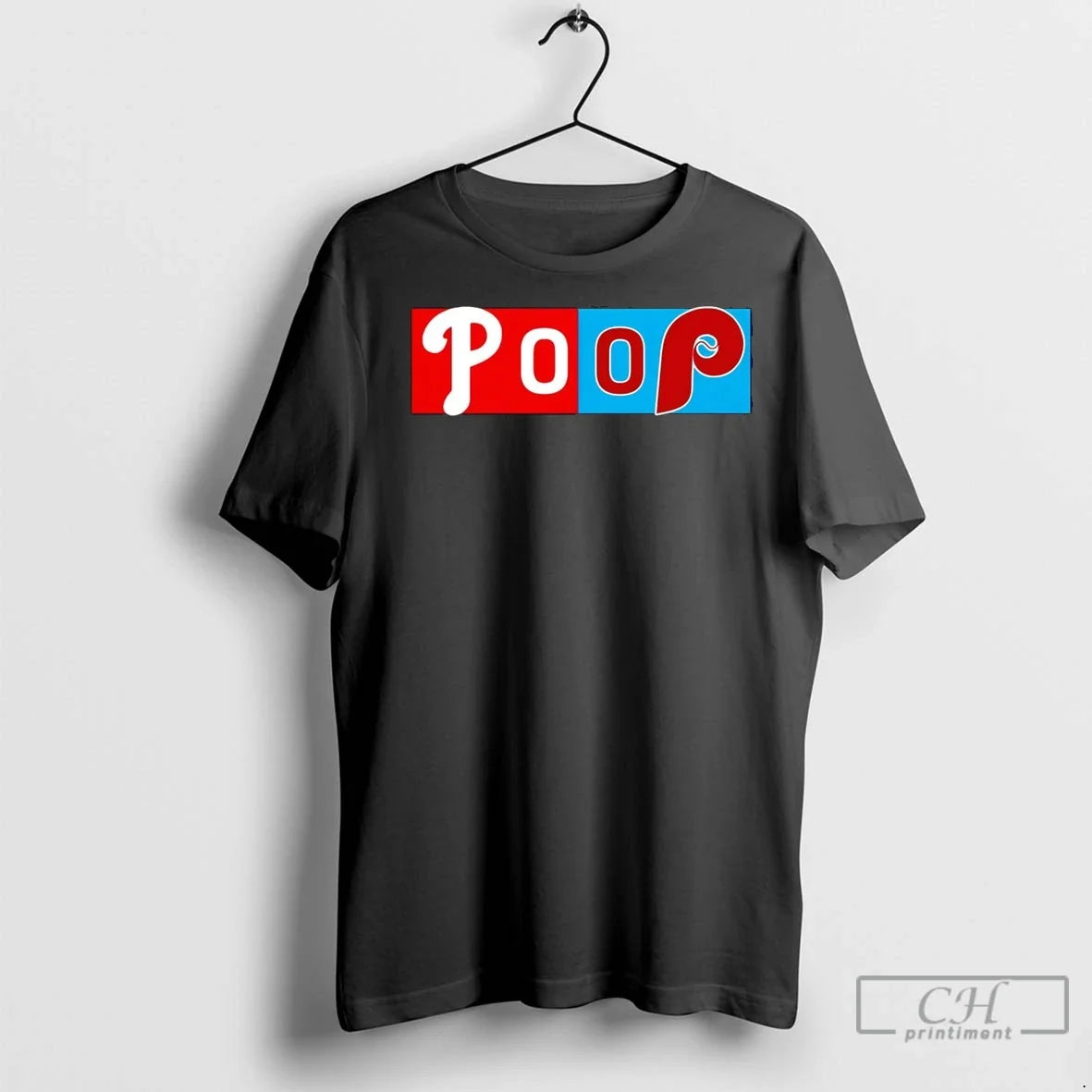 Poop Game Score Philadelphia Phillies T Shirts Unisex T-shirt, Sweatshirt, Hoodie, Long Sleeve Tee - T-Shirt, Sweatshirt, Hoodie