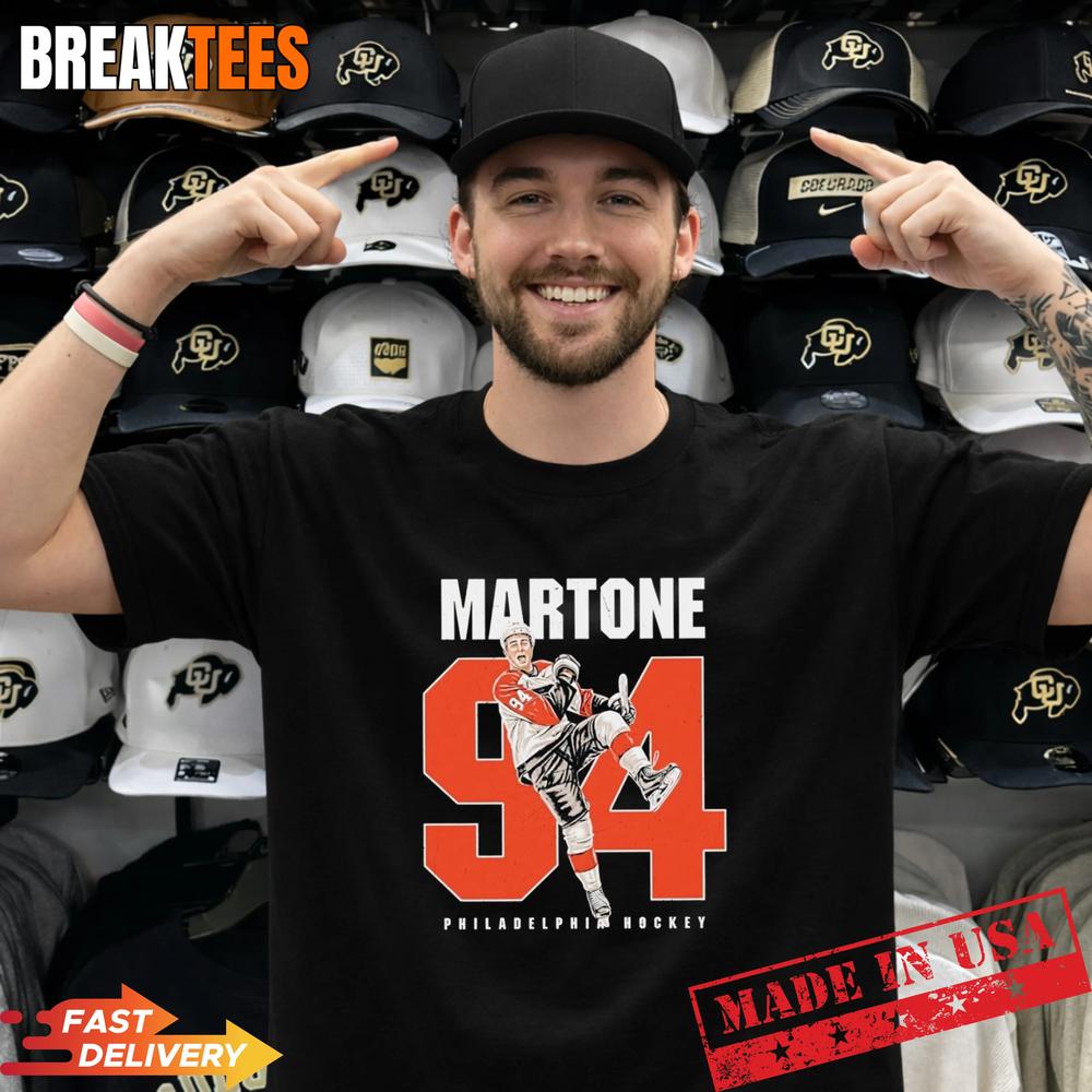 Porter Martone 94 Philadelphia Flyers hockey T-Shirt Unisex T-shirt, Sweatshirt, Hoodie, Long Sleeve Tee - T-Shirt, Sweatshirt, Hoodie
