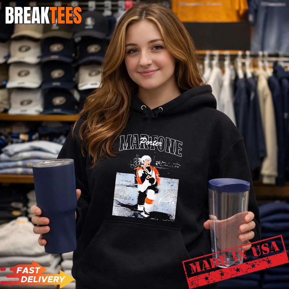 Porter Martone Philadelphia Flyers Hockey signatureT-Shirt Unisex T-shirt, Sweatshirt, Hoodie, Long Sleeve Tee - T-Shirt, Sweatshirt, Hoodie