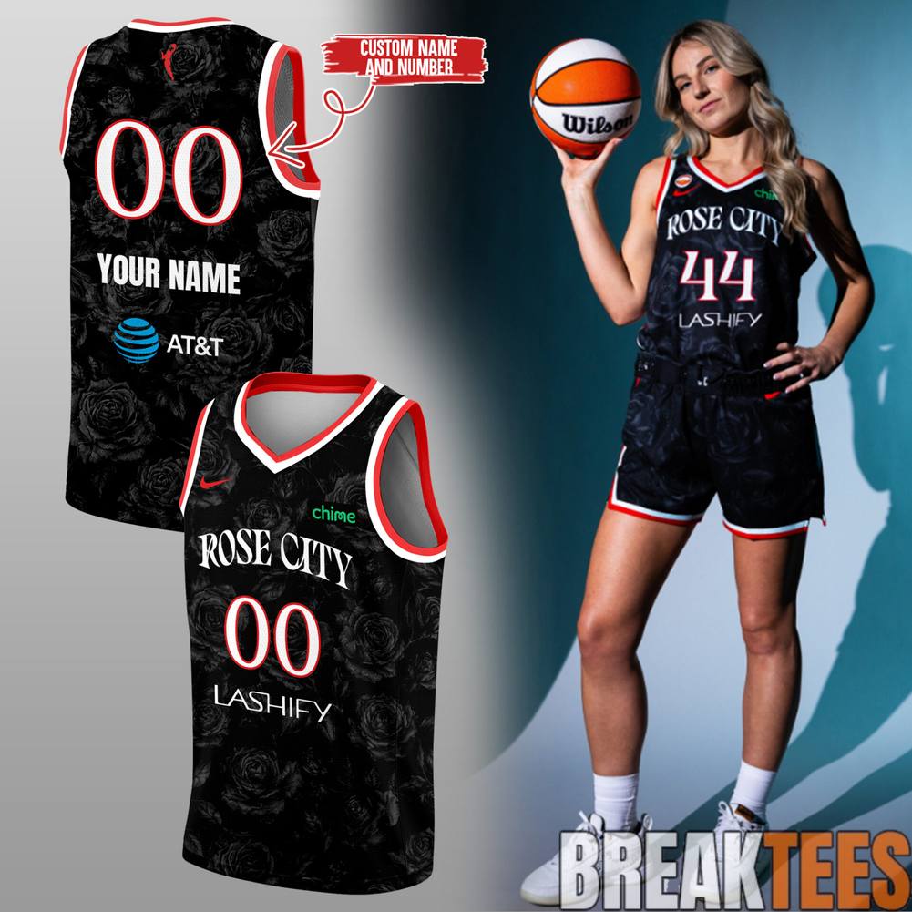 Portland Fire Rose City Custom Basketball Jersey basketball jersey product view 1